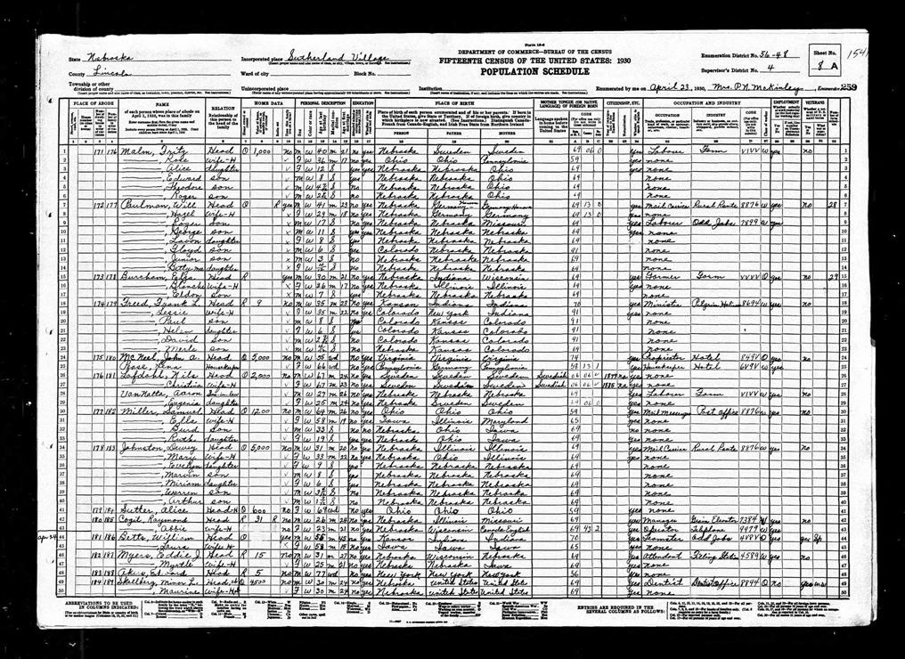 Roger Paulman - 1930 United States Federal Census